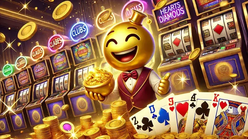 Tampilan permainan slot BANDIT4D dengan reel dan simbol berwarna