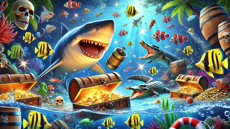 Tampilan permainan tembak ikan bawah laut BANDIT4D