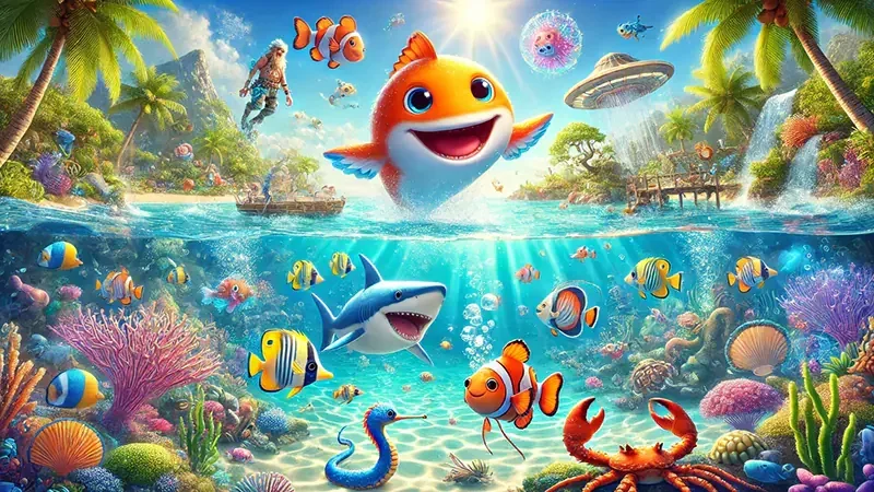 Tampilan permainan tembak ikan di lobi BANDIT4D