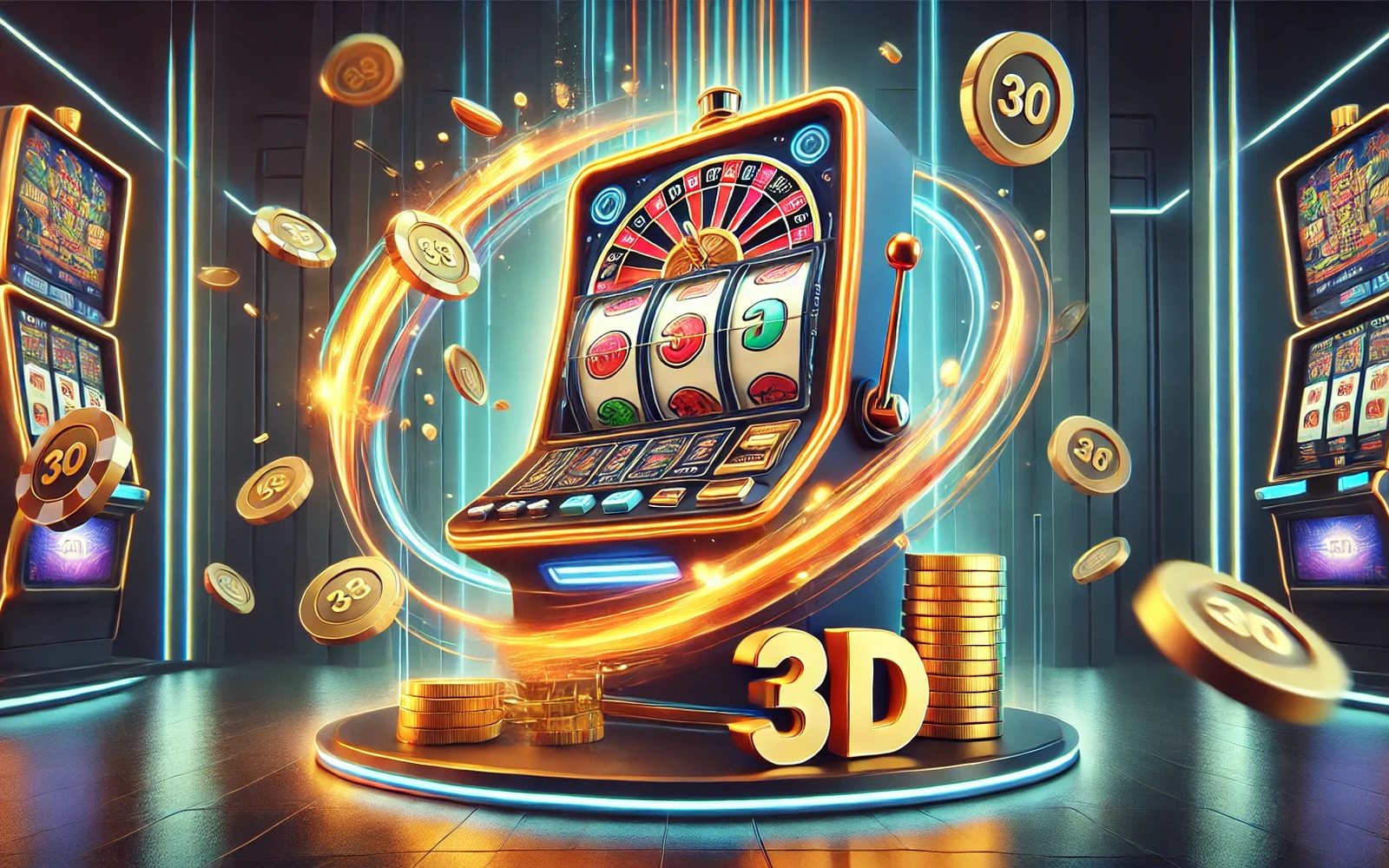 Antarmuka slot mobile dengan reel dan tombol kendali permainan